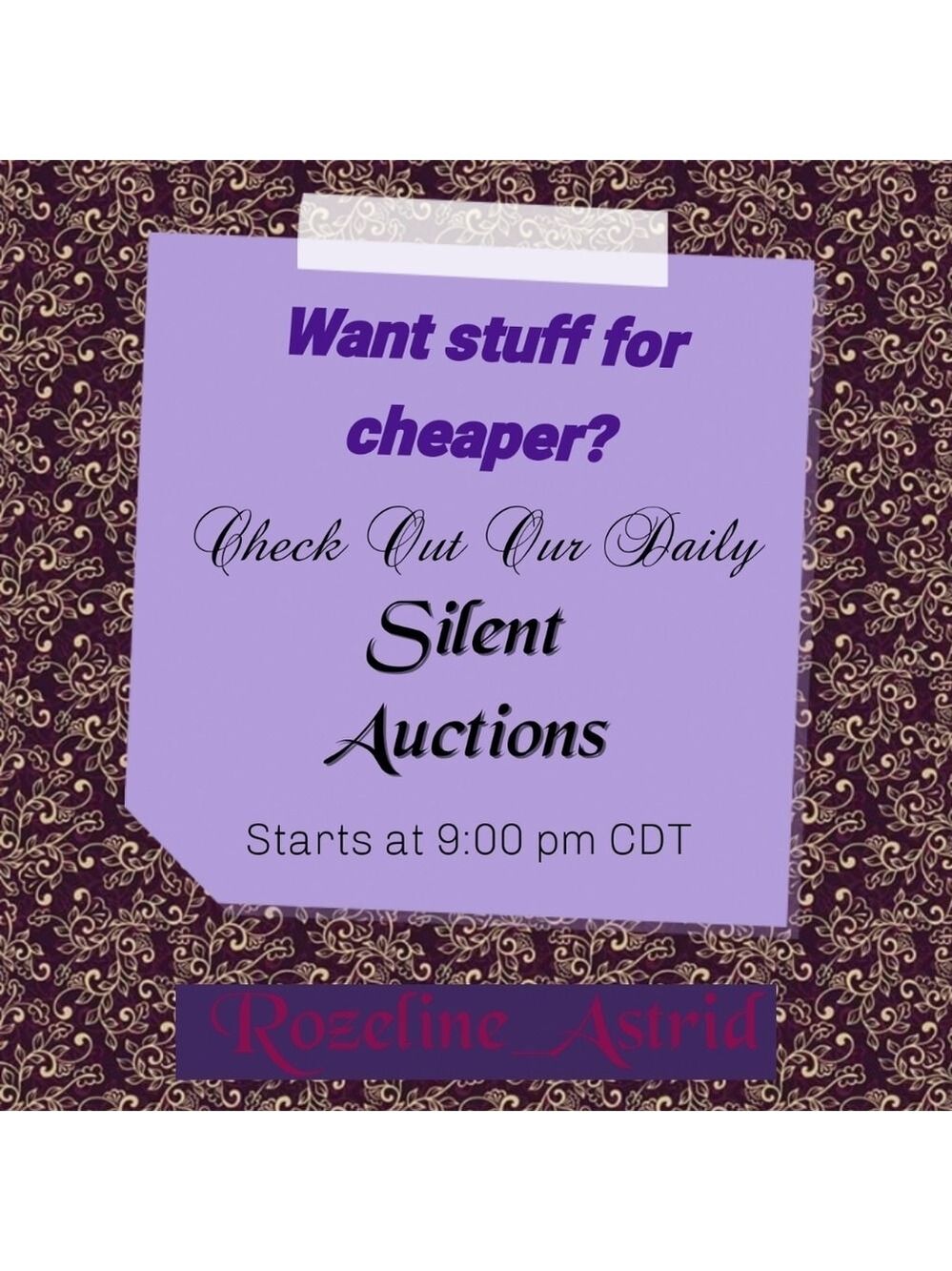 Daily Silent Auctions!!!